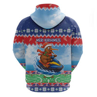 New Zealand Christmas Hoodie Funny Jet Ride Kiwi Xmas LT05 - Polynesian Pride