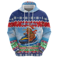 New Zealand Christmas Hoodie Funny Jet Ride Kiwi Xmas LT05 - Polynesian Pride