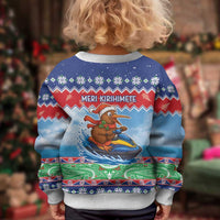 New Zealand Christmas Kid Ugly Christmas Sweater Funny Jet Ride Kiwi Xmas LT05 - Polynesian Pride