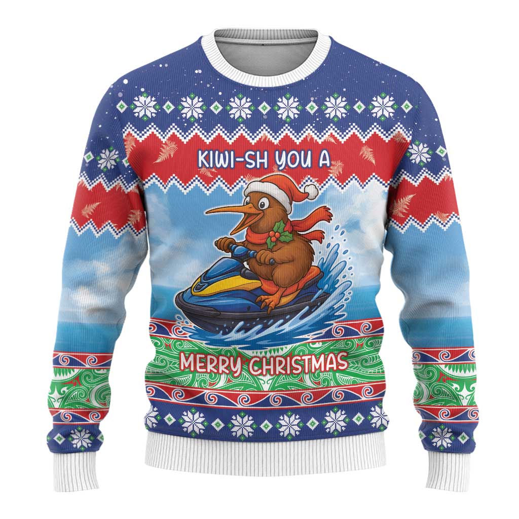 New Zealand Christmas Ugly Christmas Sweater Funny Jet Ride Kiwi Xmas LT05 - Polynesian Pride