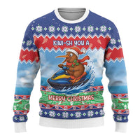 New Zealand Christmas Ugly Christmas Sweater Funny Jet Ride Kiwi Xmas LT05 - Polynesian Pride