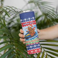 New Zealand Christmas Skinny Tumbler Funny Jet Ride Kiwi Xmas LT05 - Polynesian Pride