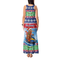 New Zealand Christmas Tank Maxi Dress Funny Jet Ride Kiwi Xmas LT05 - Polynesian Pride