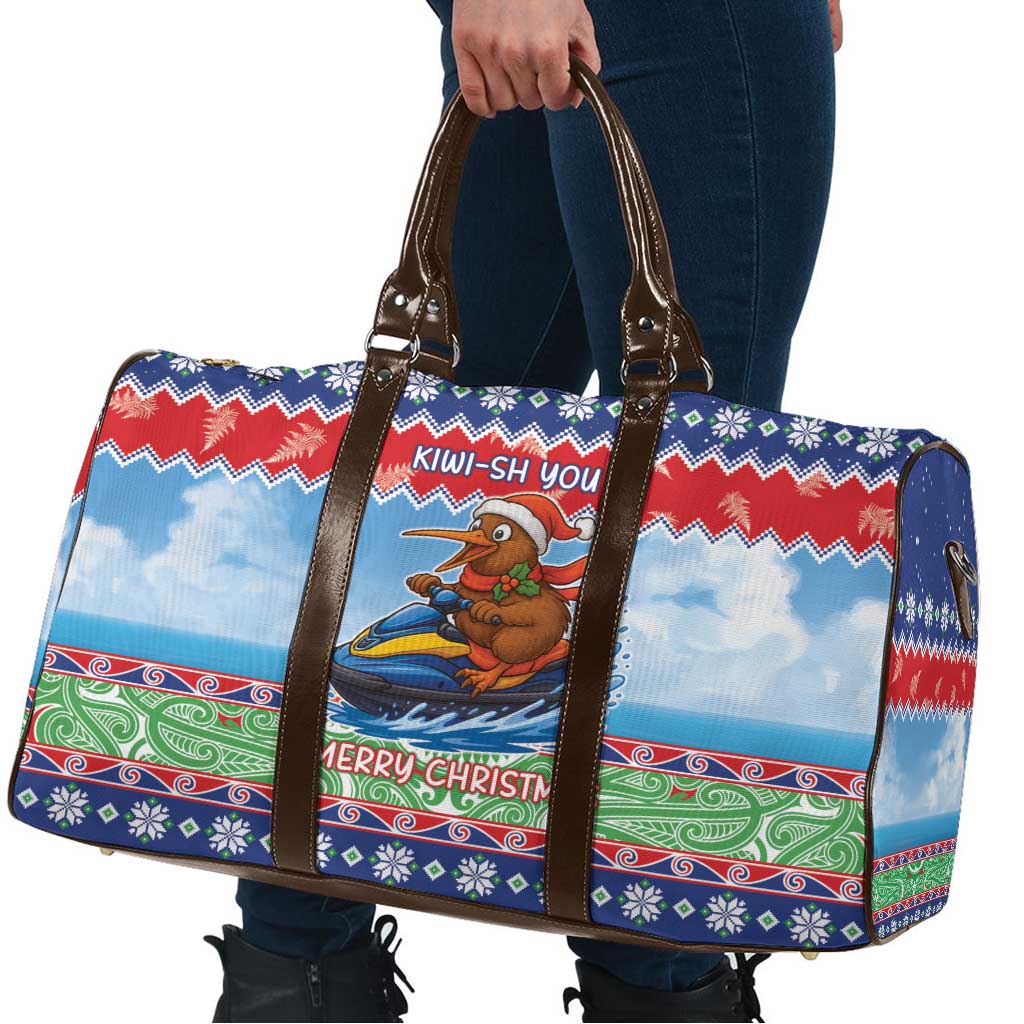 New Zealand Christmas Travel Bag Funny Jet Ride Kiwi Xmas LT05 - Polynesian Pride