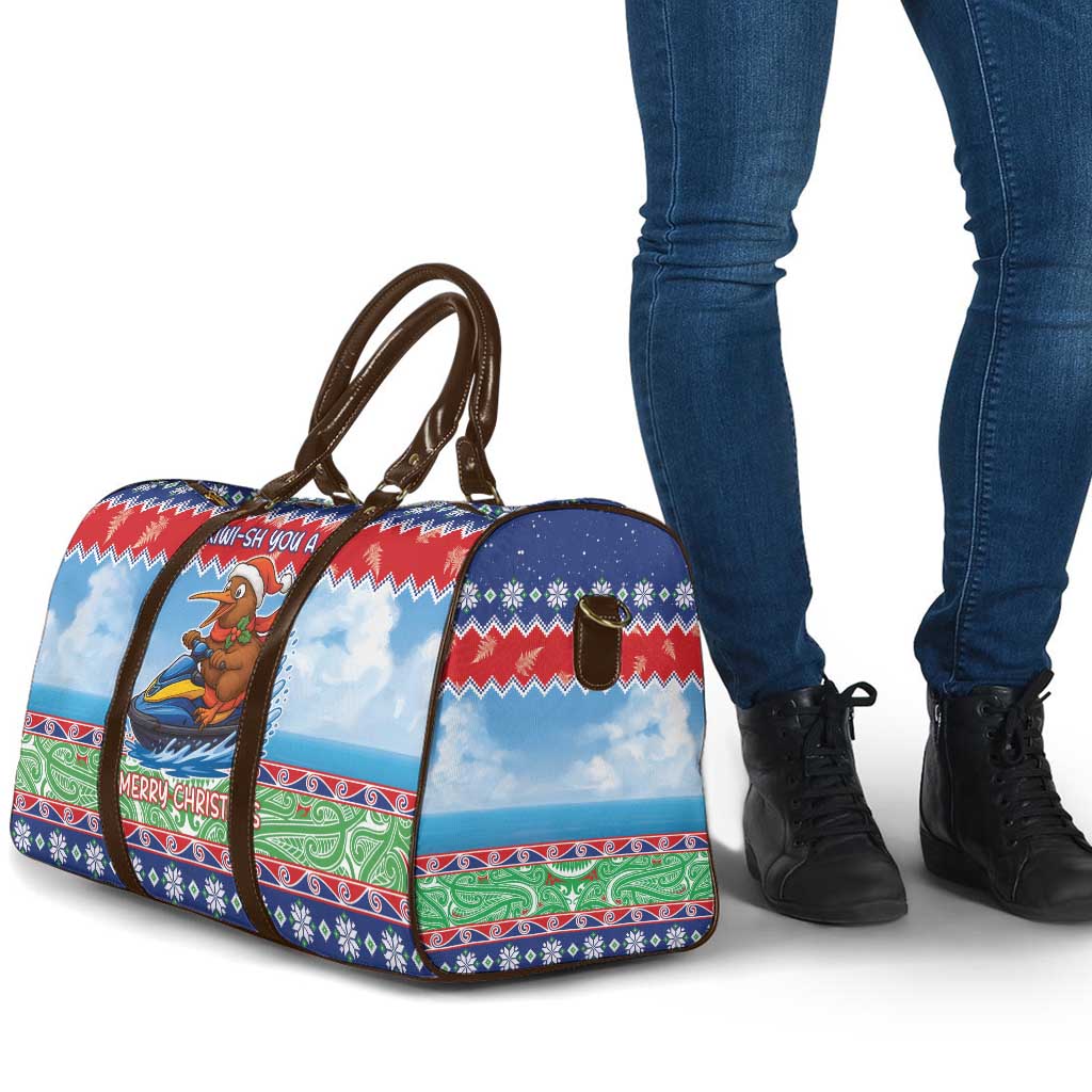 New Zealand Christmas Travel Bag Funny Jet Ride Kiwi Xmas LT05 - Polynesian Pride