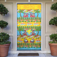 Hawaii Christmas Door Cover Mele Kalikimaka Tropical Vibes LT05 Colorful - Polynesian Pride