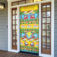 Hawaii Christmas Door Cover Mele Kalikimaka Tropical Vibes LT05 - Polynesian Pride
