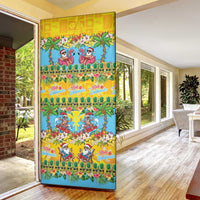 Hawaii Christmas Door Cover Mele Kalikimaka Tropical Vibes LT05 - Polynesian Pride
