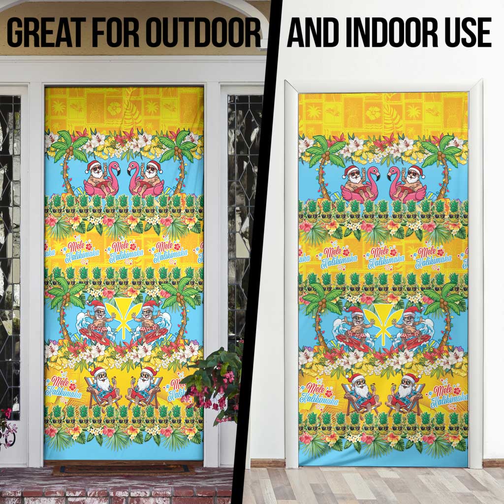 Hawaii Christmas Door Cover Mele Kalikimaka Tropical Vibes LT05 - Polynesian Pride