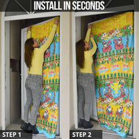 Hawaii Christmas Door Cover Mele Kalikimaka Tropical Vibes LT05 - Polynesian Pride