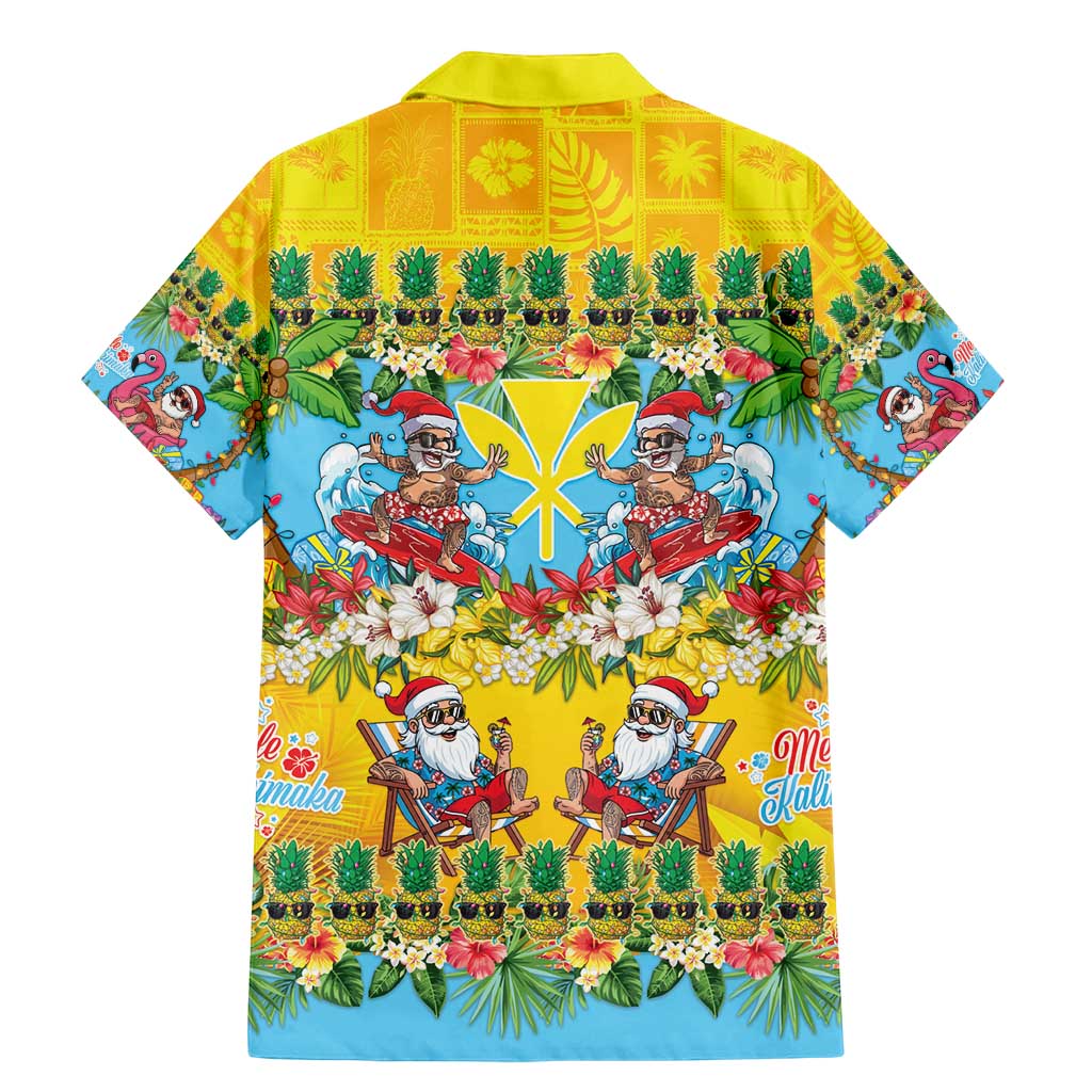 Hawaii Christmas Family Matching Mermaid Dress and Hawaiian Shirt Mele Kalikimaka Tropical Vibes LT05 - Polynesian Pride
