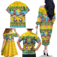 Hawaii Christmas Family Matching Off The Shoulder Long Sleeve Dress and Hawaiian Shirt Mele Kalikimaka Tropical Vibes LT05 - Polynesian Pride