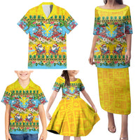 Hawaii Christmas Family Matching Puletasi and Hawaiian Shirt Mele Kalikimaka Tropical Vibes LT05 - Polynesian Pride