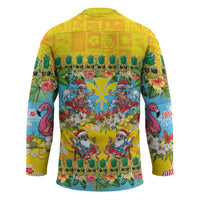 Hawaii Christmas Hockey Jersey Mele Kalikimaka Tropical Vibes - Polynesian Pride