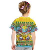 Hawaii Christmas Kid T Shirt Mele Kalikimaka Tropical Vibes LT05 - Polynesian Pride