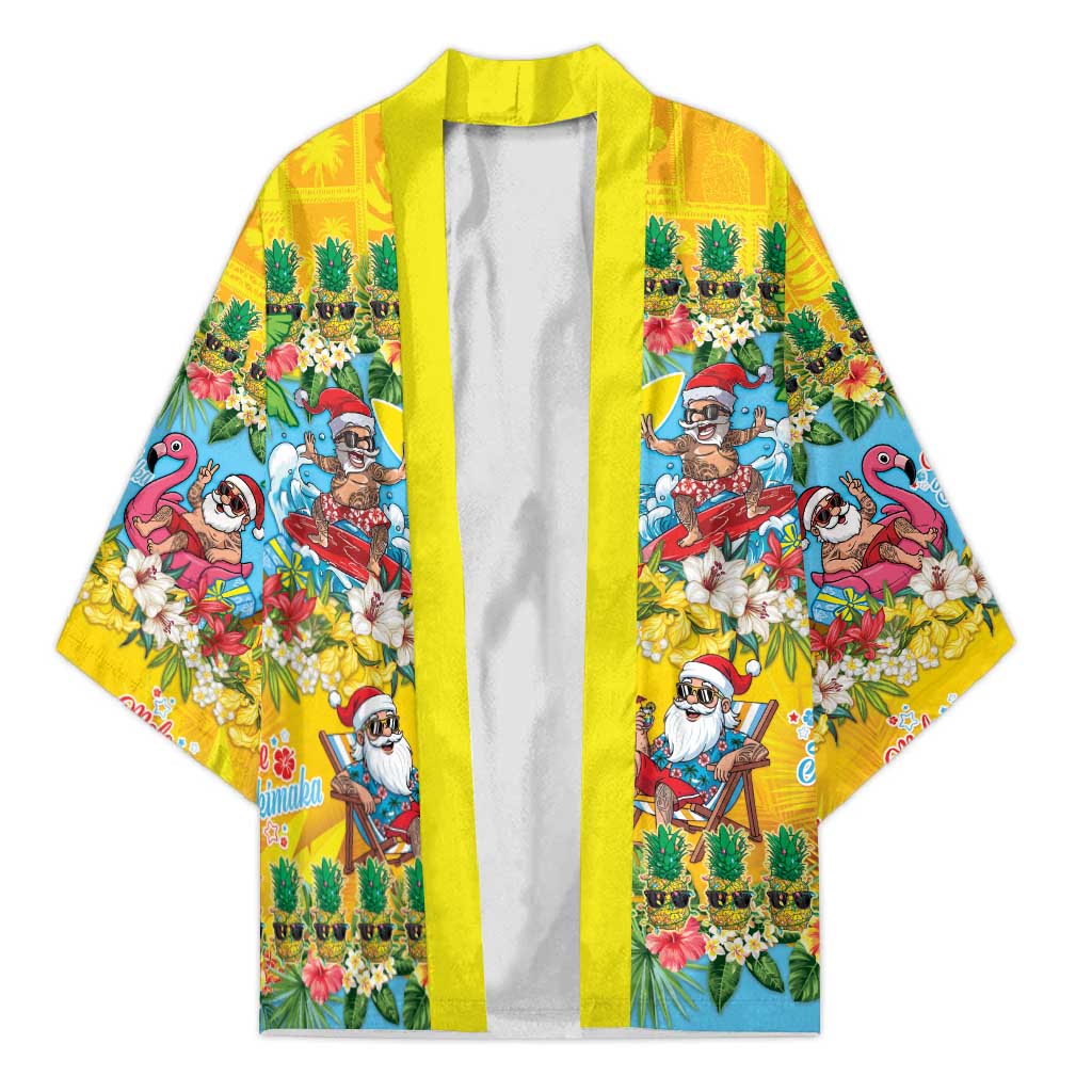 Hawaii Christmas Kimono Mele Kalikimaka Tropical Vibes - Polynesian Pride