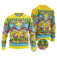 Hawaii Christmas Ugly Christmas Sweater Mele Kalikimaka Tropical Vibes LT05 Colorful - Polynesian Pride