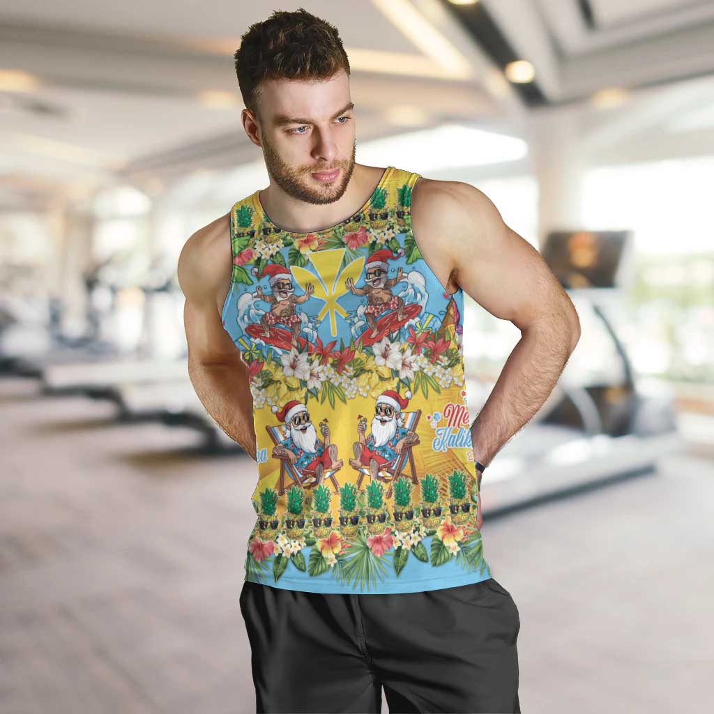 Hawaii Christmas Men Tank Top Mele Kalikimaka Tropical Vibes - Polynesian Pride