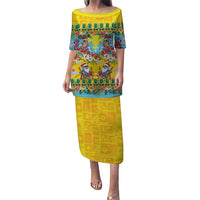 Hawaii Christmas Puletasi Mele Kalikimaka Tropical Vibes LT05 Long Dress Colorful - Polynesian Pride