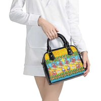 Hawaii Christmas Shoulder Handbag Mele Kalikimaka Tropical Vibes - Polynesian Pride