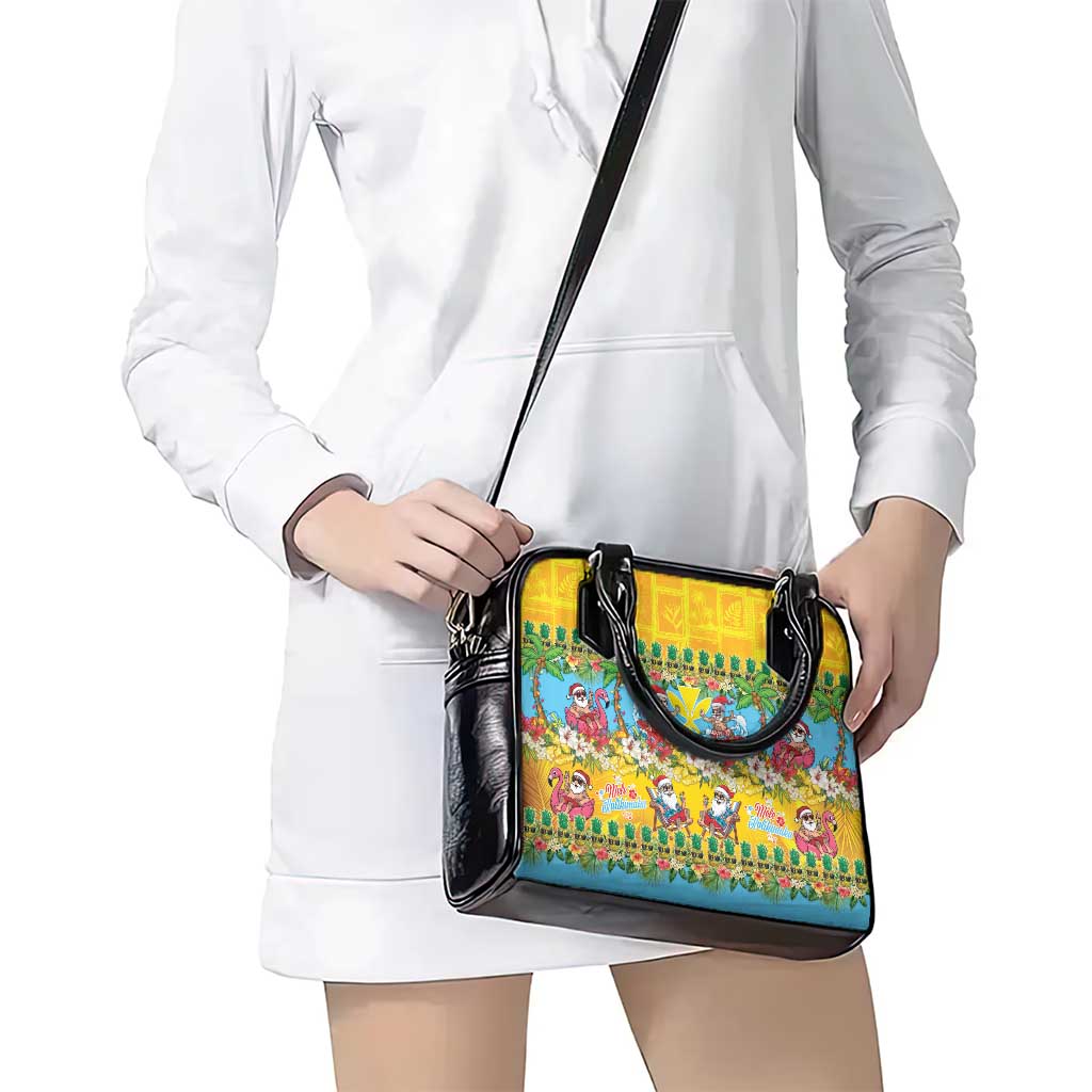 Hawaii Christmas Shoulder Handbag Mele Kalikimaka Tropical Vibes - Polynesian Pride