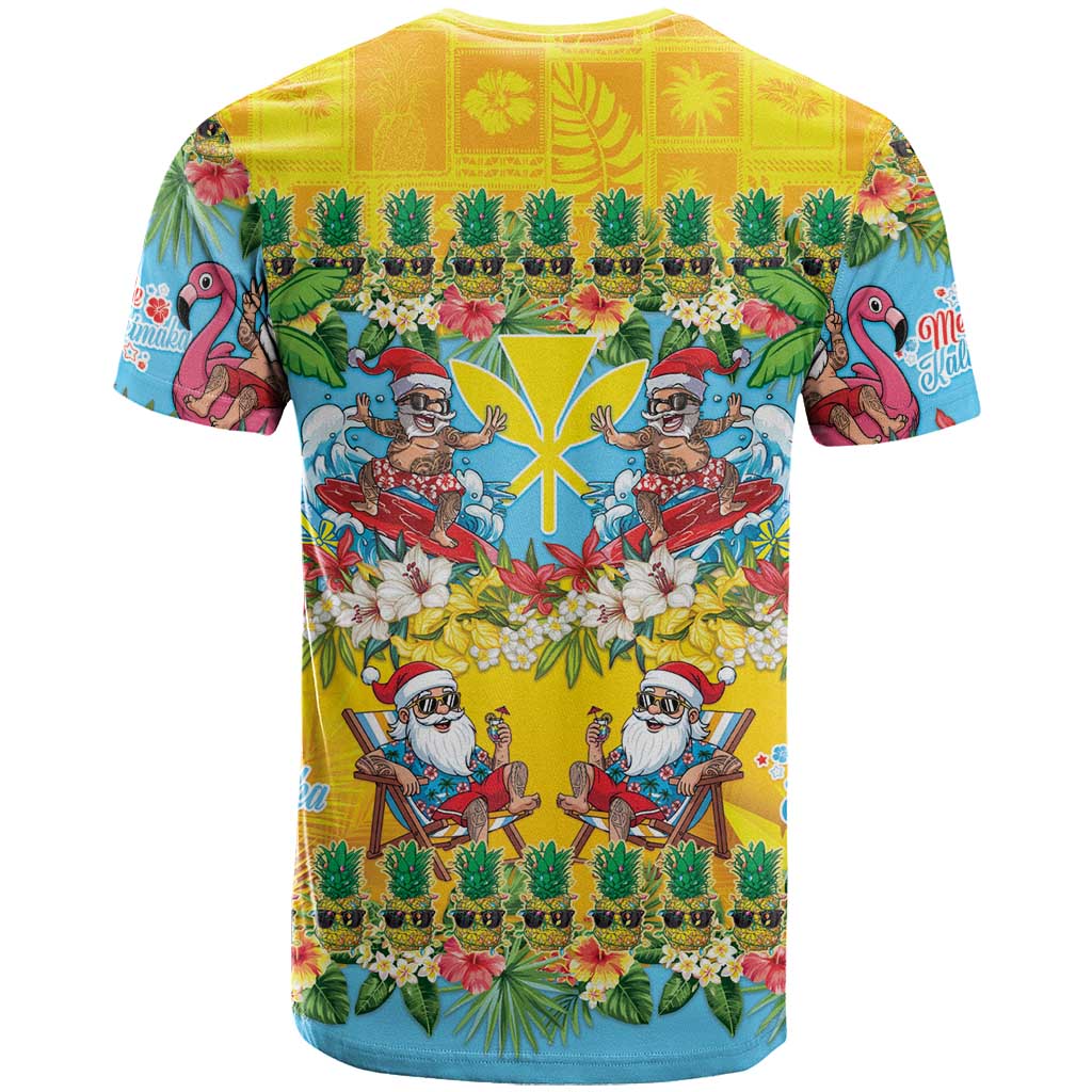 Hawaii Christmas T Shirt Mele Kalikimaka Tropical Vibes - Polynesian Pride