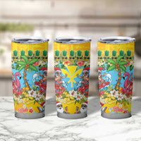 Hawaii Christmas Tumbler Cup Mele Kalikimaka Tropical Vibes LT05 - Polynesian Pride