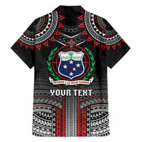 Personalised Samoa Black Saturday Family Matching Off Shoulder Maxi Dress and Hawaiian Shirt Samoan Warrior Tribal Pattern LT05 - Polynesian Pride
