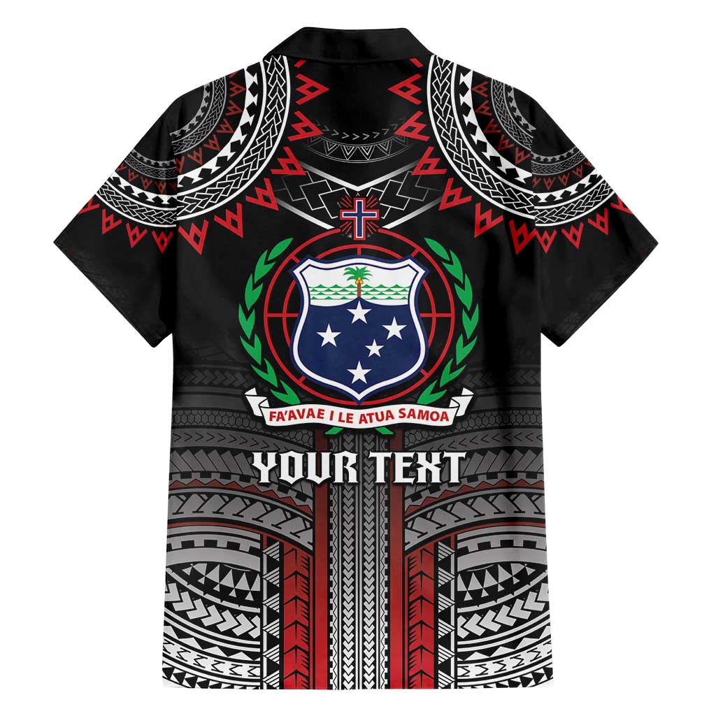 Personalised Samoa Black Saturday Family Matching Summer Maxi Dress and Hawaiian Shirt Samoan Warrior Tribal Pattern LT05 - Polynesian Pride