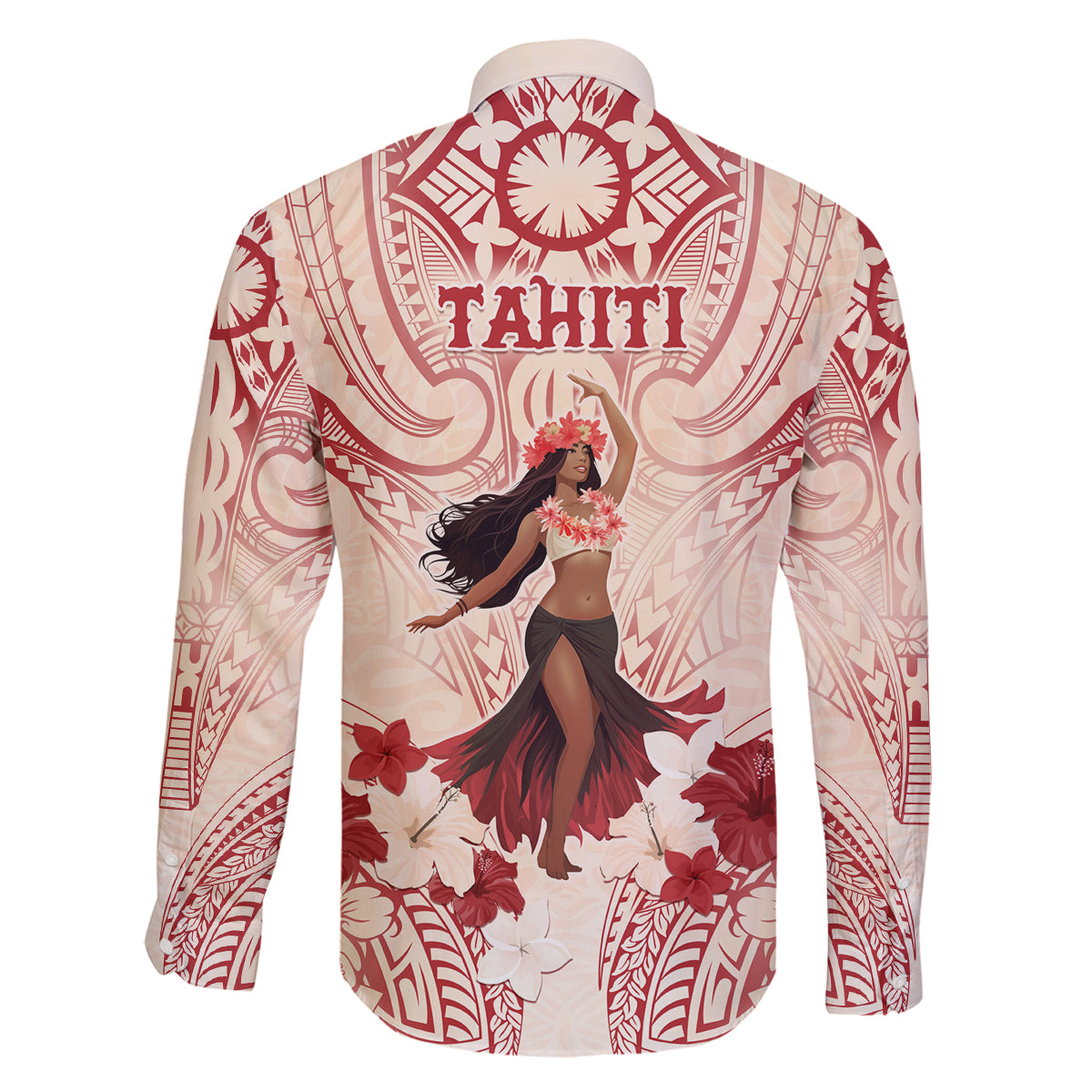 Tahiti Women's Day Family Matching Long Sleeve Bodycon Dress and Hawaiian Shirt With Polynesian Pattern LT05 - Polynesian Pride
