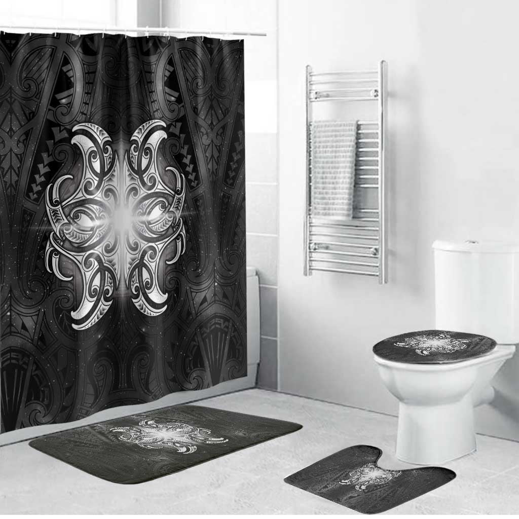 New Zealand Matariki Bathroom Set Maori Moko Black Galaxy