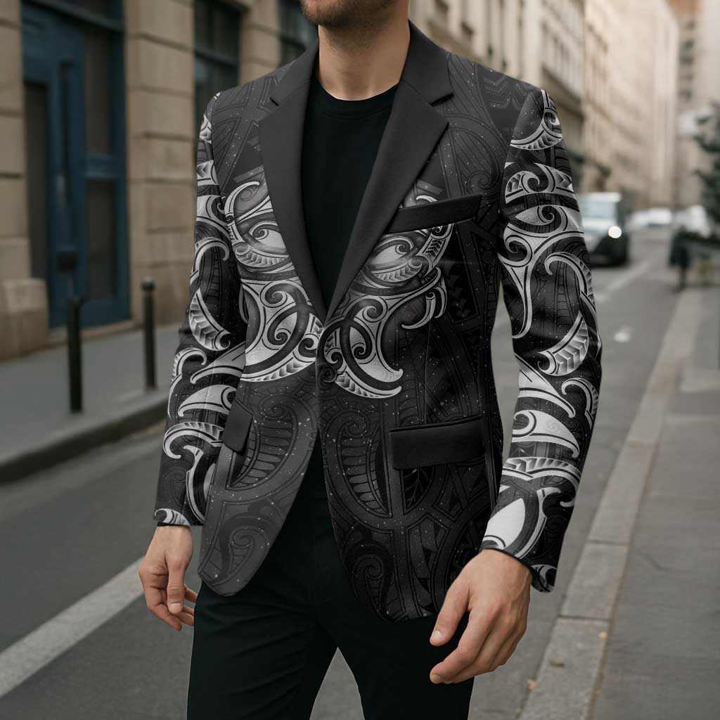 New Zealand Matariki Blazer Maori Moko Black Galaxy