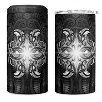 New Zealand Matariki 4 in 1 Can Cooler Tumbler Maori Moko Black Galaxy LT05 One Size: 16 oz Black - Polynesian Pride