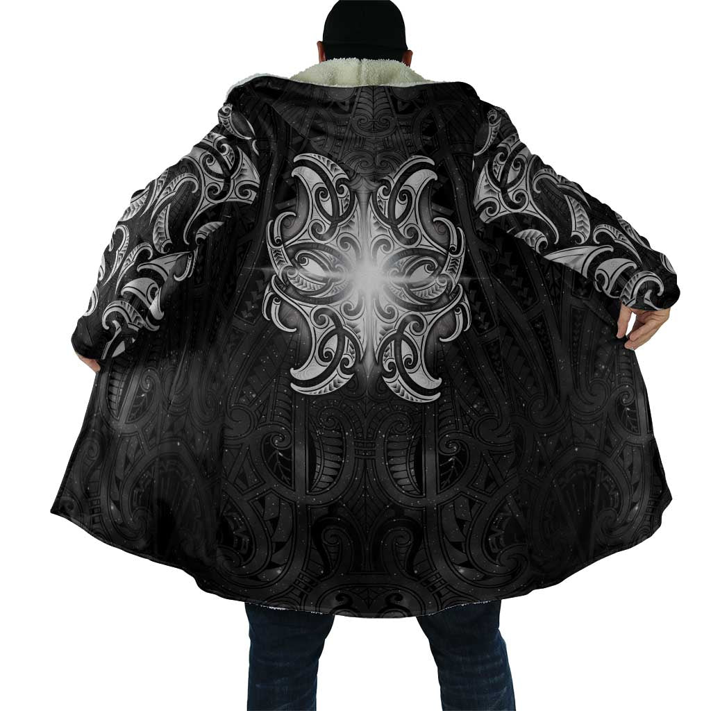New Zealand Matariki Cloak Maori Moko Black Galaxy