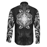 New Zealand Matariki Family Matching Puletasi and Hawaiian Shirt Maori Moko Black Galaxy LT05 - Polynesian Pride