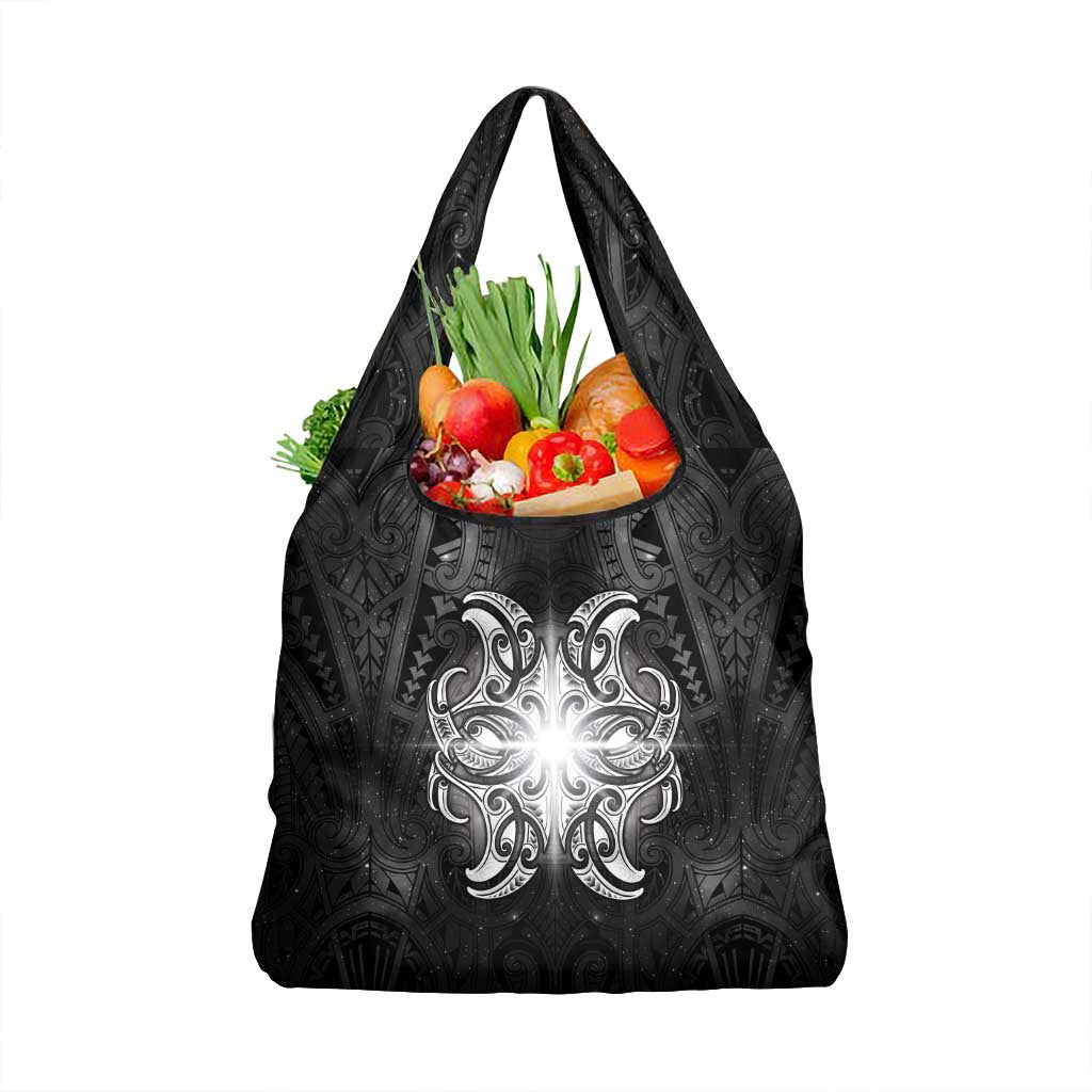 New Zealand Matariki Grocery Bag Maori Moko Black Galaxy