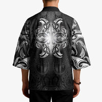 New Zealand Matariki Kimono Maori Moko Black Galaxy