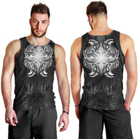 New Zealand Matariki Men Tank Top Maori Moko Black Galaxy