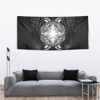 New Zealand Matariki Tapestry Maori Moko Black Galaxy