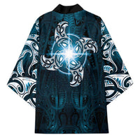 New Zealand Matariki Waita Kimono Maori Moko Dark Blue Galaxy LT05 - Polynesian Pride