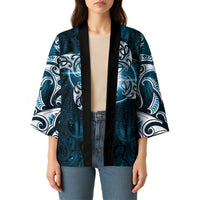 New Zealand Matariki Waita Kimono Maori Moko Dark Blue Galaxy LT05 - Polynesian Pride