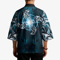 New Zealand Matariki Waita Kimono Maori Moko Dark Blue Galaxy LT05 - Polynesian Pride