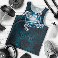 New Zealand Matariki Waita Men Tank Top Maori Moko Dark Blue Galaxy LT05 - Polynesian Pride