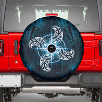 New Zealand Matariki Waita Spare Tire Cover Maori Moko Dark Blue Galaxy