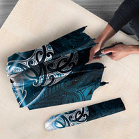 New Zealand Matariki Waita Umbrella Maori Moko Dark Blue Galaxy