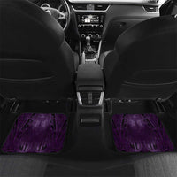 New Zealand Matariki Waipunarangi Car Mats Maori Moko Purple Galaxy LT05 Set 2pcs - Back Purple - Polynesian Pride