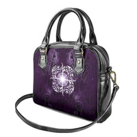 New Zealand Matariki Waipunarangi Shoulder Handbag Maori Moko Purple Galaxy LT05 - Polynesian Pride