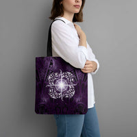 New Zealand Matariki Waipunarangi Tote Bag Maori Moko Purple Galaxy LT05 - Polynesian Pride