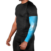 New Zealand Matariki Waiti Arm Sleeves Maori Moko Cyan Galaxy