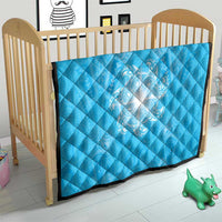 New Zealand Matariki Waiti Quilt Maori Moko Cyan Galaxy